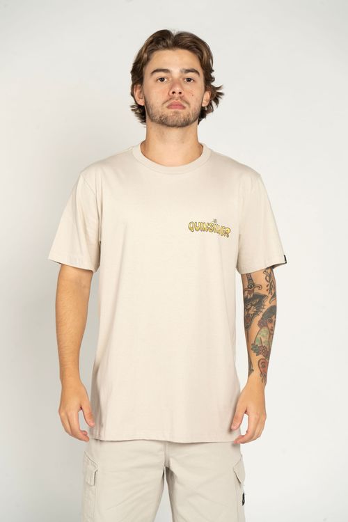 Camiseta Quiksilver M/C Disconnect Effect Areia