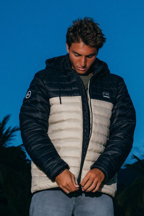 Jaqueta Quiksilver Scaly Bicolor Preto/Verde Escuro