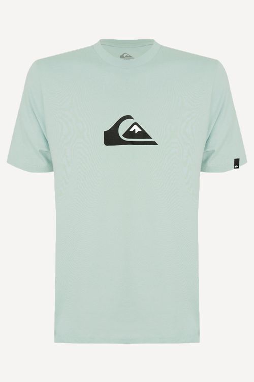 Camiseta Quiksilver M/C Comp Logo Azul Claro