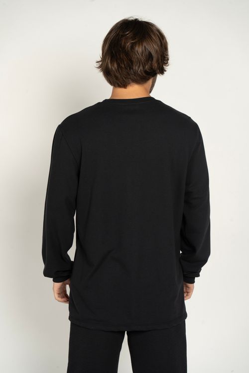 Camiseta Quiksilver M/L Omni Type Preto