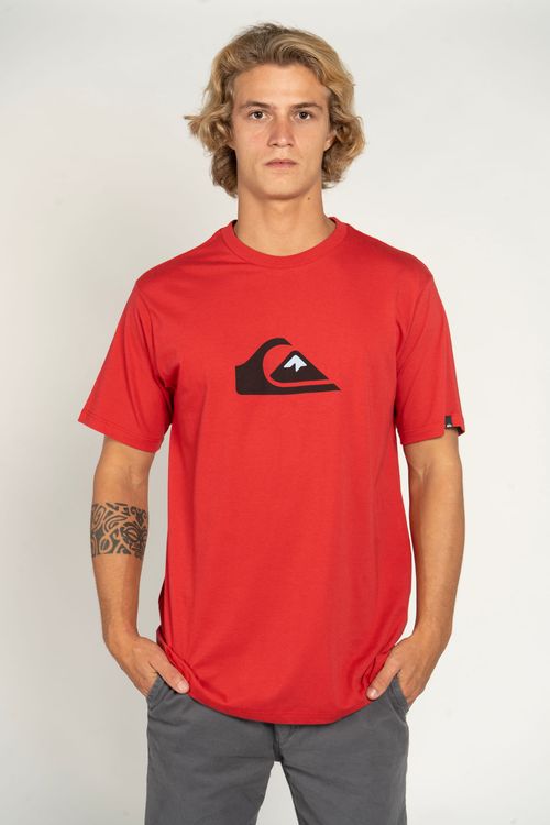 Camiseta Quiksilver M/C Comp Logo Vermelho