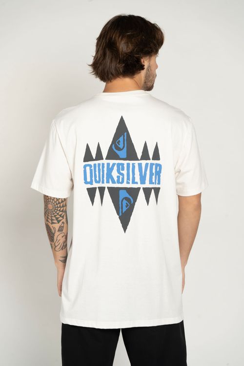 Camiseta Quiksilver M/C Geo Quik Snow White