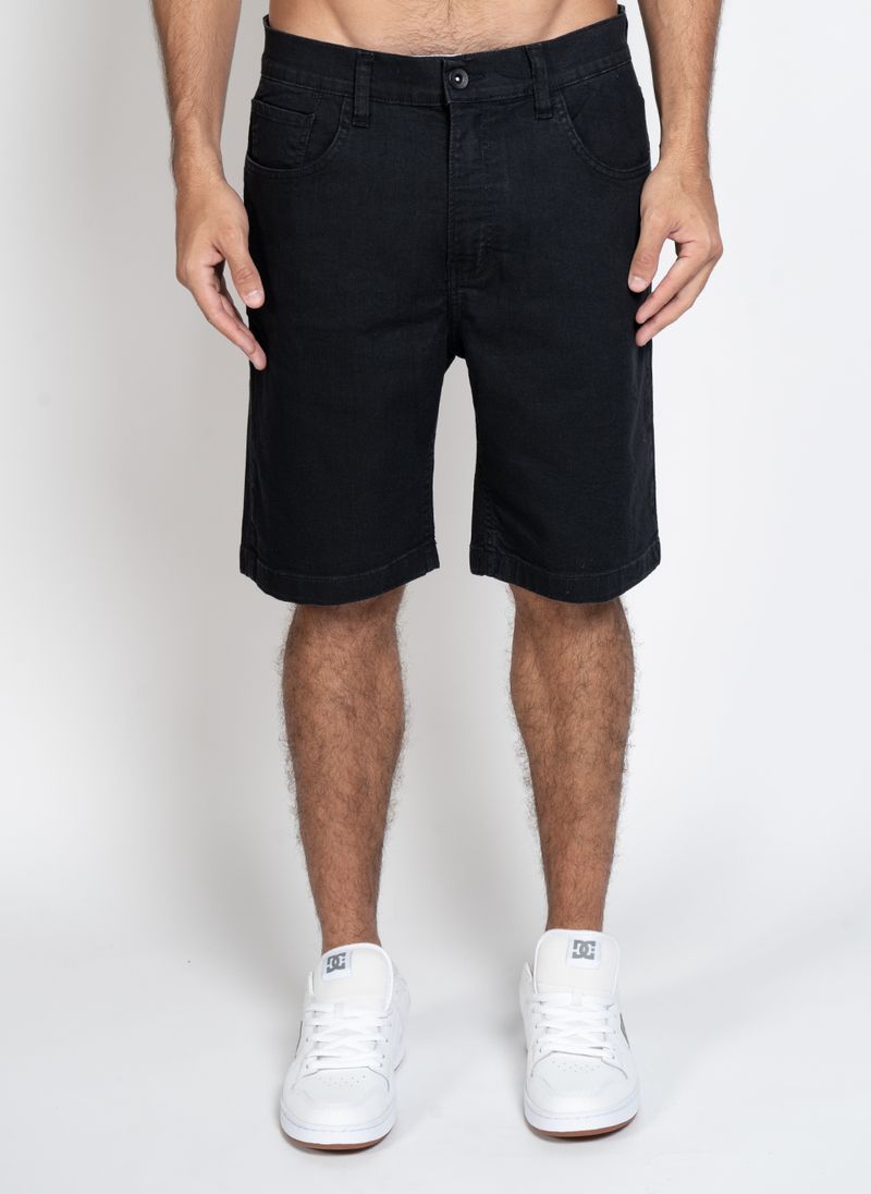 Bermuda-Quiksilver-Jeans-Everyday-Black-Preto-Preto-38