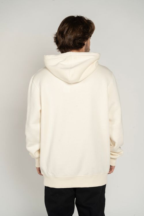 Moletom Quiksilver Fech Comp Logo Off White