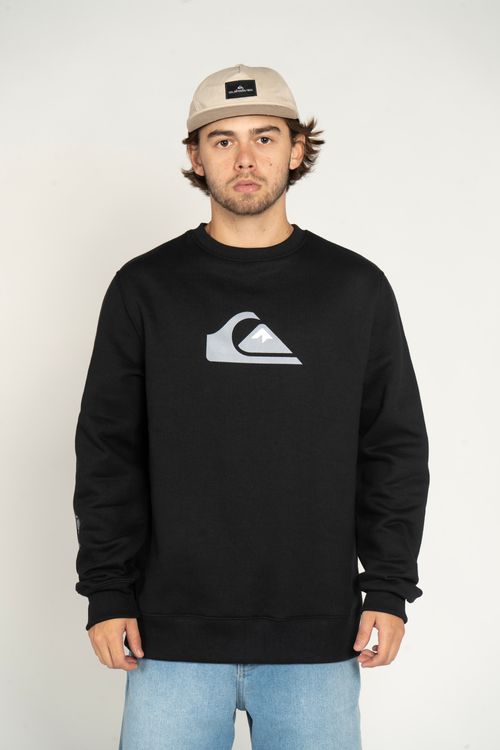 Moletom Quiksilver Care Comp Logo Preto