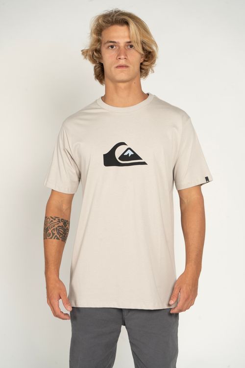 Camiseta Quiksilver M/C Comp Logo Ps Areia