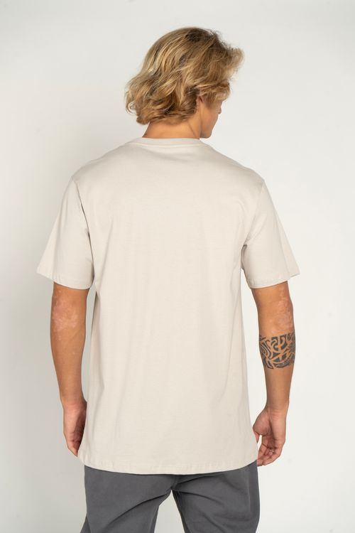 Camiseta Quiksilver M/C Comp Logo Ps Areia