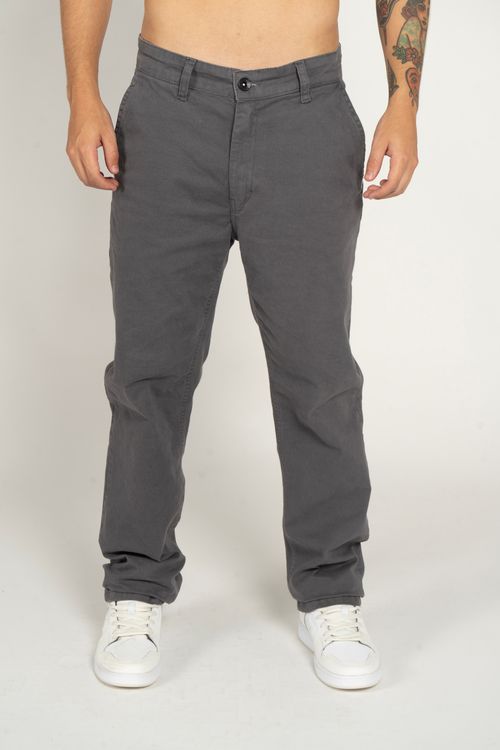 Calca Quiksilver Everyday Chino Cinza Escuro