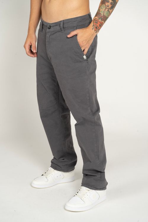 Calca Quiksilver Everyday Chino Cinza Escuro