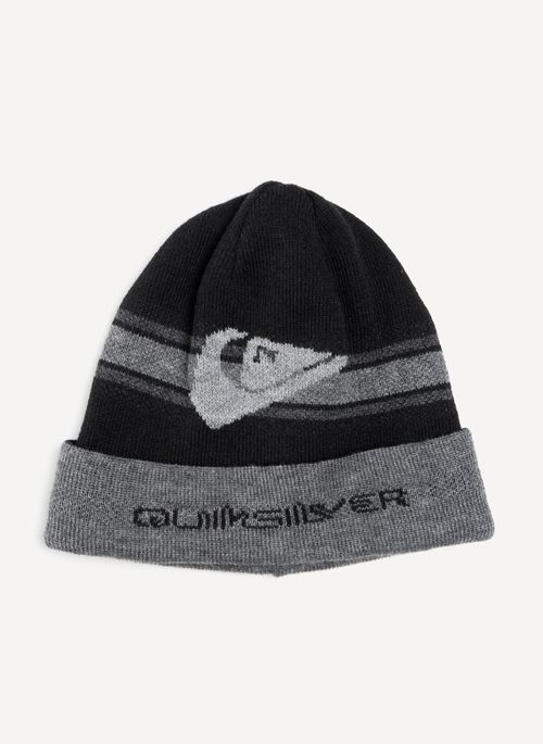 Gorro Quiksilver Double Gem Nation Preto/Cinza Mescla