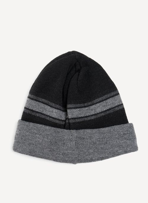 Gorro Quiksilver Double Gem Nation Preto/Cinza Mescla