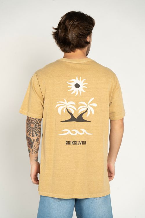 Camiseta Quiksilver M/C Roads End Caqui