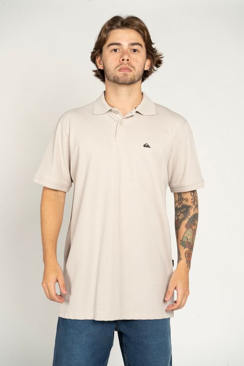 Polo Quiksilver M/C Embroidery Piquet Areia