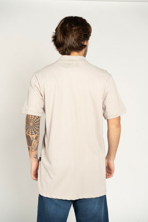 Polo Quiksilver M/C Embroidery Piquet Areia