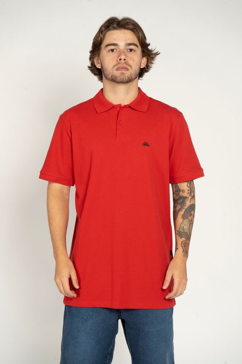 Polo Quiksilver M/C Embroidery Piquet Vermelho
