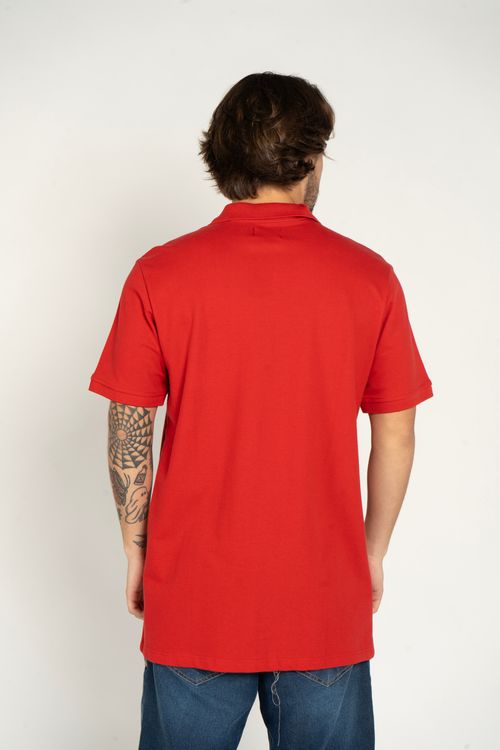 Polo Quiksilver M/C Embroidery Piquet Vermelho