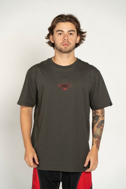 Camiseta Quiksilver M/C Mercury Tribe Cinza Escuro