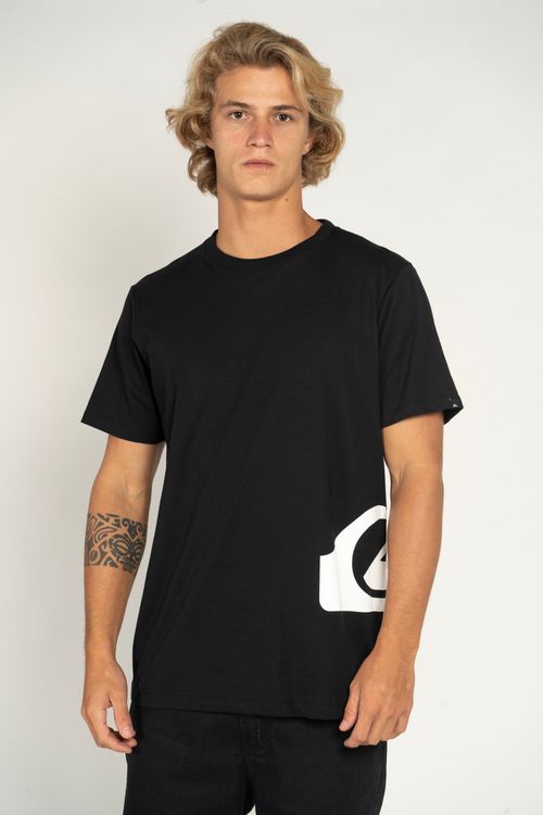Camiseta Quiksilver M/C Side Logo Preto