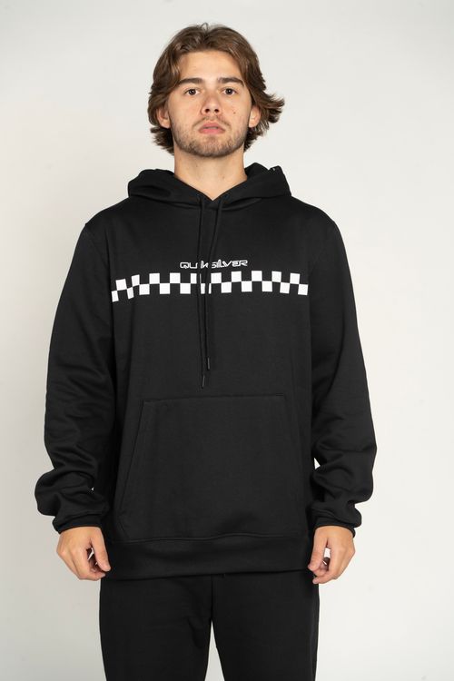 Moletom Quiksilver Fech Checker Preto