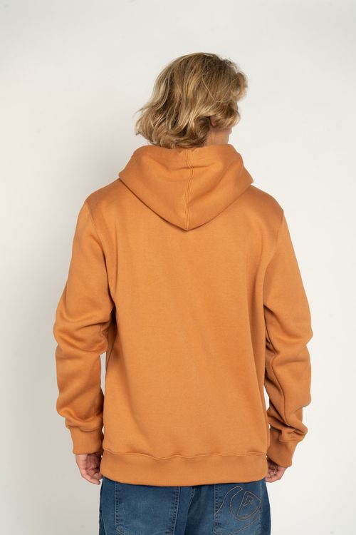 Moletom Quiksilver Fech Word Block Mostarda