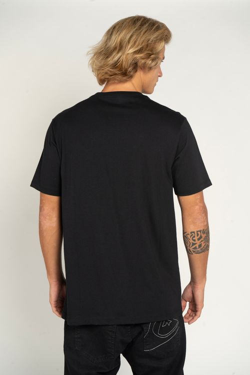Camiseta Quiksilver M/C Comp Logo Kd Preto