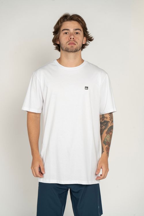 Camiseta Quiksilver M/C Transfer Square Tn Branco