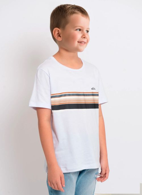Camiseta Quiksilver M/C Banner Kd Snow White