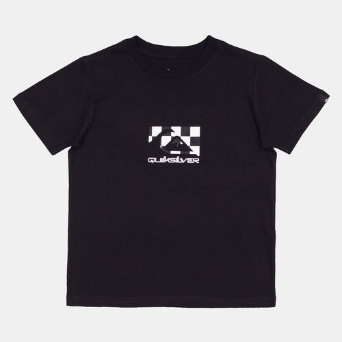 Camiseta Quiksilver M/C Quik Checker Kd Preto