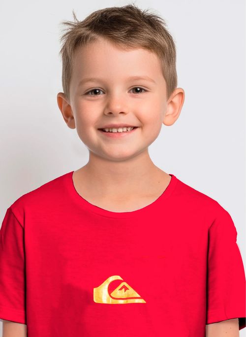 Camiseta Quiksilver M/C Metal Comp Kd Vermelho