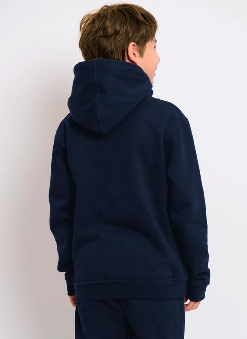 Moletom Quiksilver Fech Full Logo 280G Kd Marinho