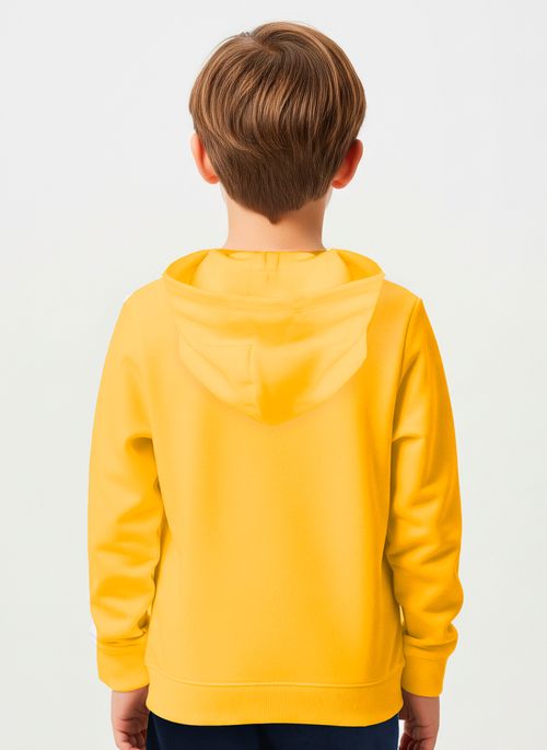 Moletom Quiksilver Fech Clicker Logo Dna Kd Amarelo