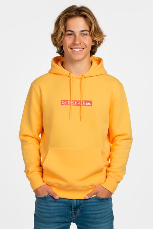 Moletom Quiksilver Fech Clicker Logo Dna Tn Amarelo