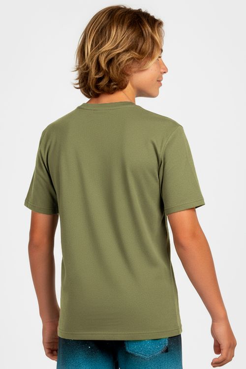 Camiseta Quiksilver M/C Comp Logo Tn Verde Escuro