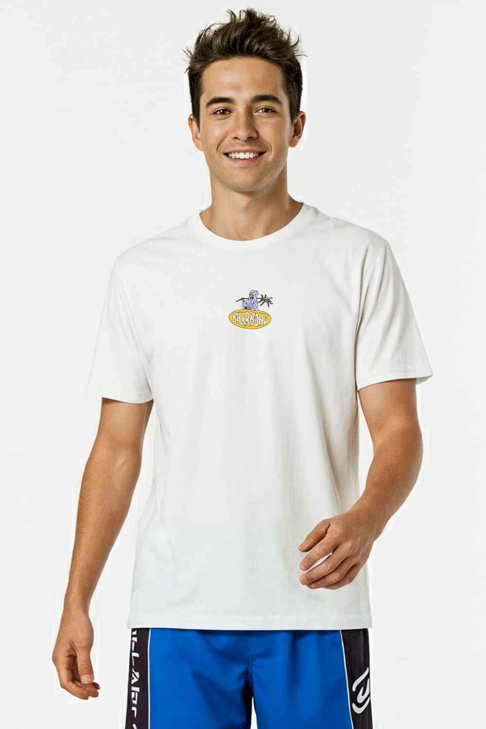 たー　　　　　　　　　　　　　　　　　　　　BILLABONG Camiseta Billabong M/C Tropical Reaper Tn Branco