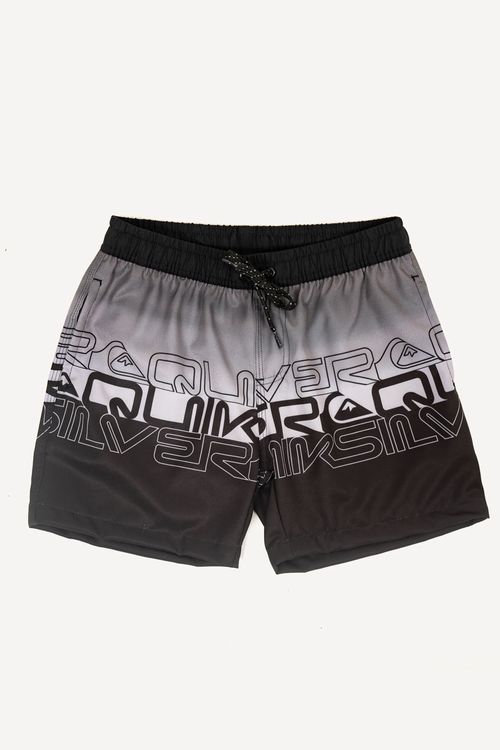 Boardshort Quiksilver Everyday Wordblock 17 Tn Preto