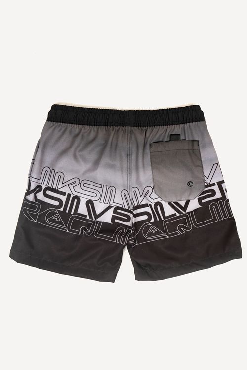 Boardshort Quiksilver Everyday Wordblock 17 Tn Preto