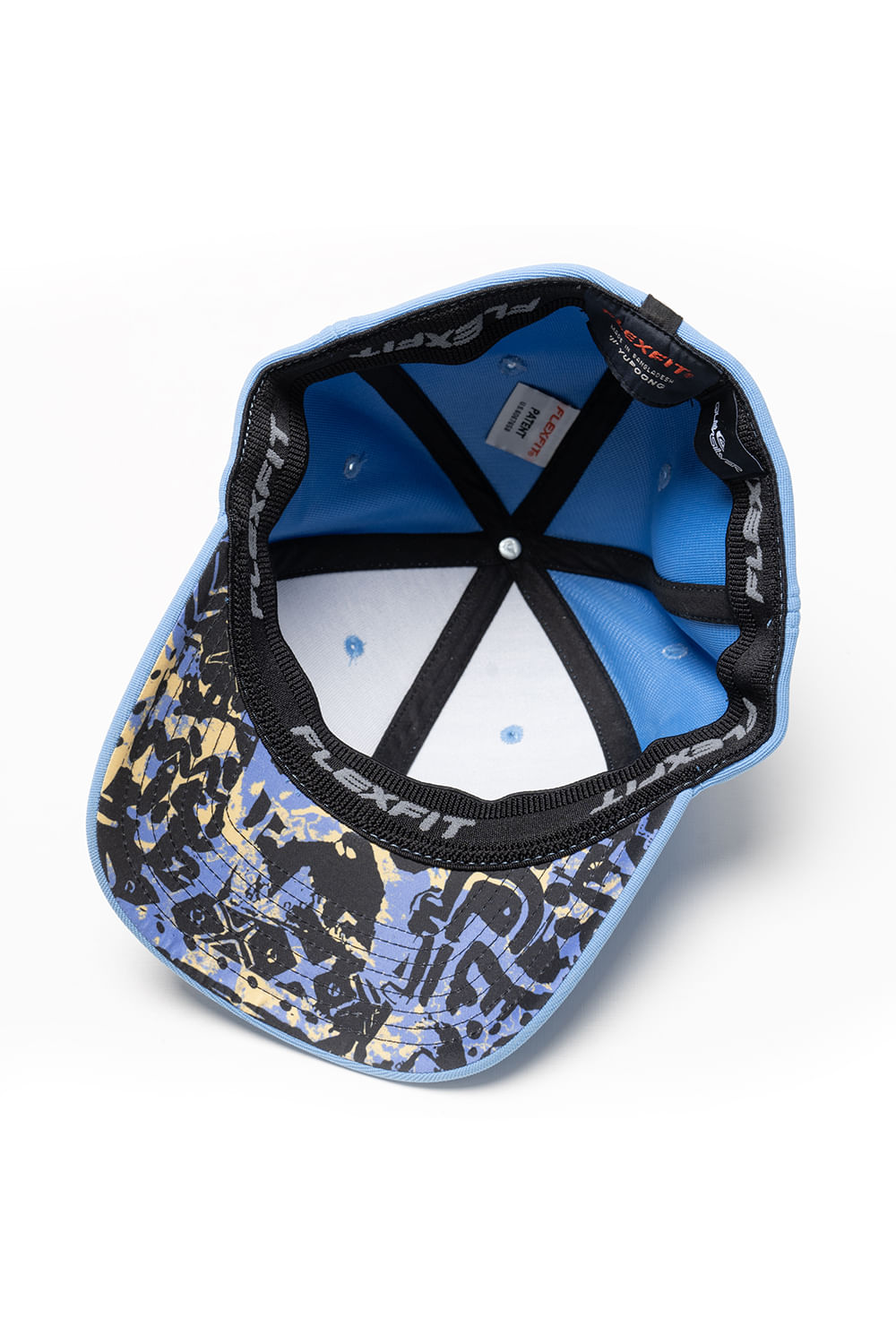 Boné Fechado, aba curva Quiksilver Azul Emb Type Heritage Regal Regata