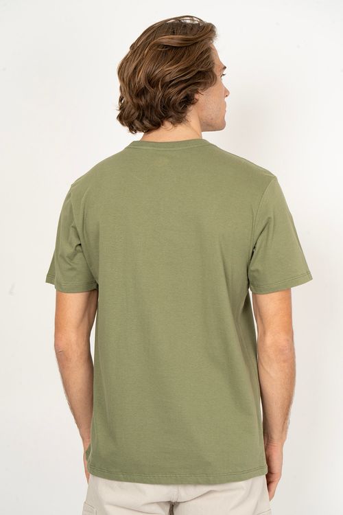 Camiseta Quiksilver M/C Checker Verde Escuro