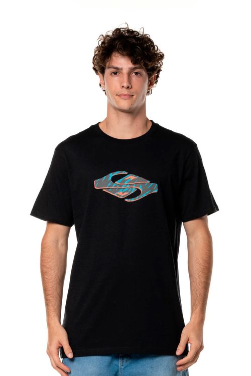 Camiseta Quiksilver M/C Surf Safari Preto