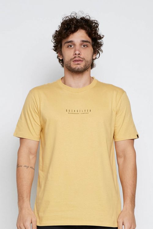 Camiseta Quiksilver M/C Hibiscus Pop Mostarda