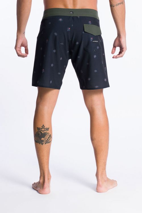 Boardshort Quiksilver Swell Minimo 18 Cinza Escuro