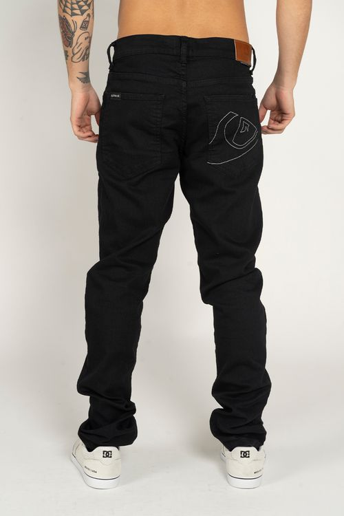 Calça Quiksilver Jeans Everyday Black Preto