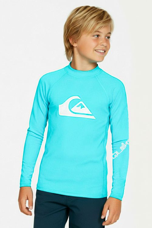 Camiseta Quiksilver Surf All Times Kd Azul