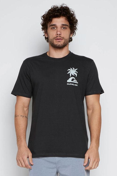 Camiseta Quiksilver M/C Tropical Breeze Cinza Escuro