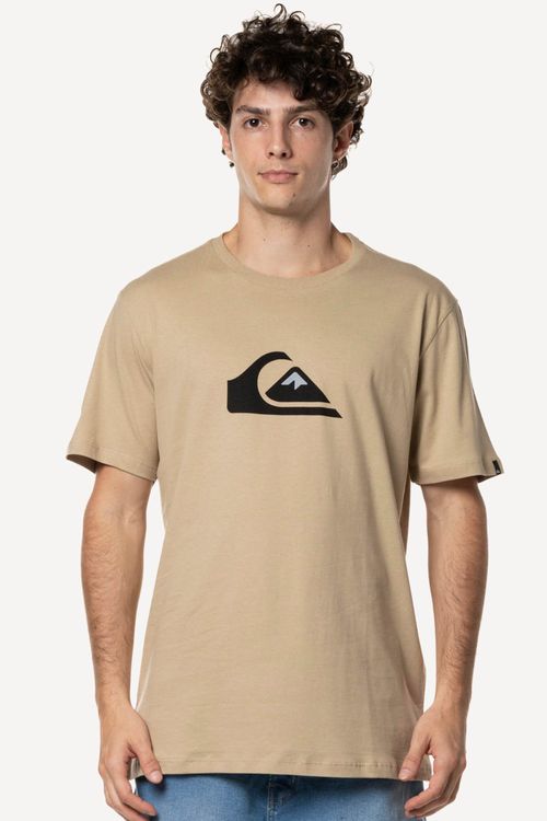 Camiseta Quiksilver M/C Comp Logo Colors Areia