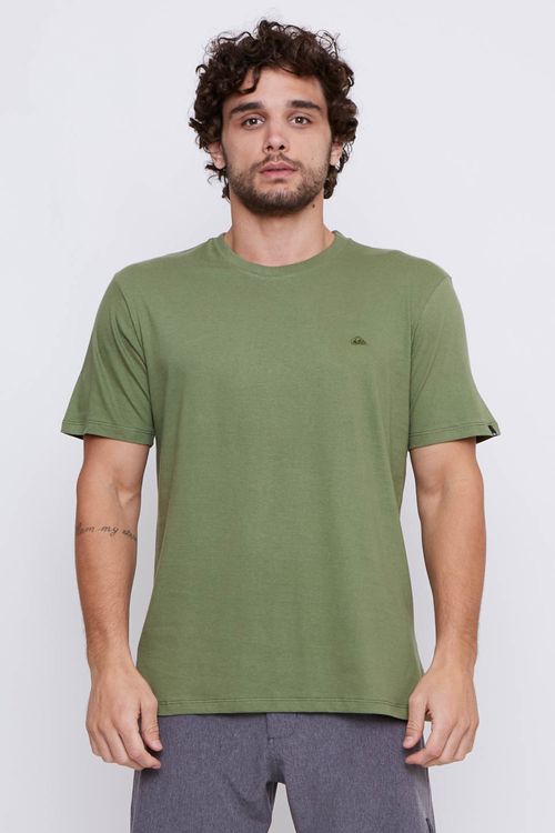 Camiseta Quiksilver M/C Embroidery Color Verde Escuro