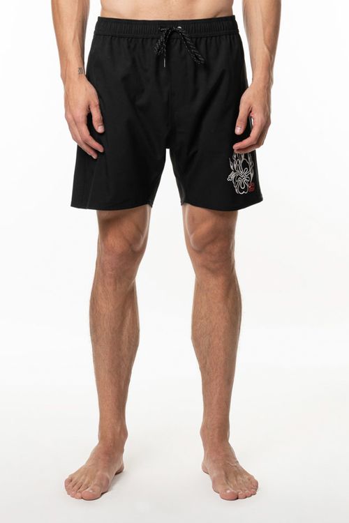 Boardshort Billabong Riot Layback 17 Preto
