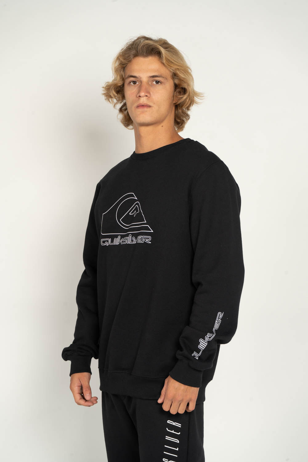 Moletom Blusa de frio Quiksilver Preto Care New Tour