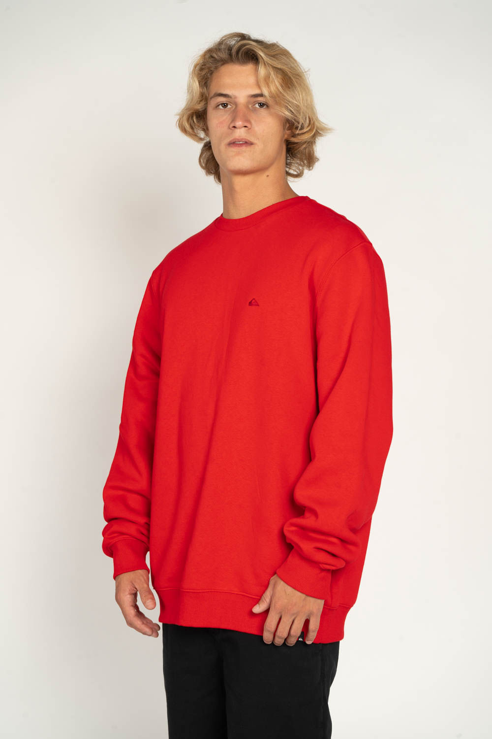 Moletom Blusa de frio Quiksilver Vermelho Care Embroidery
