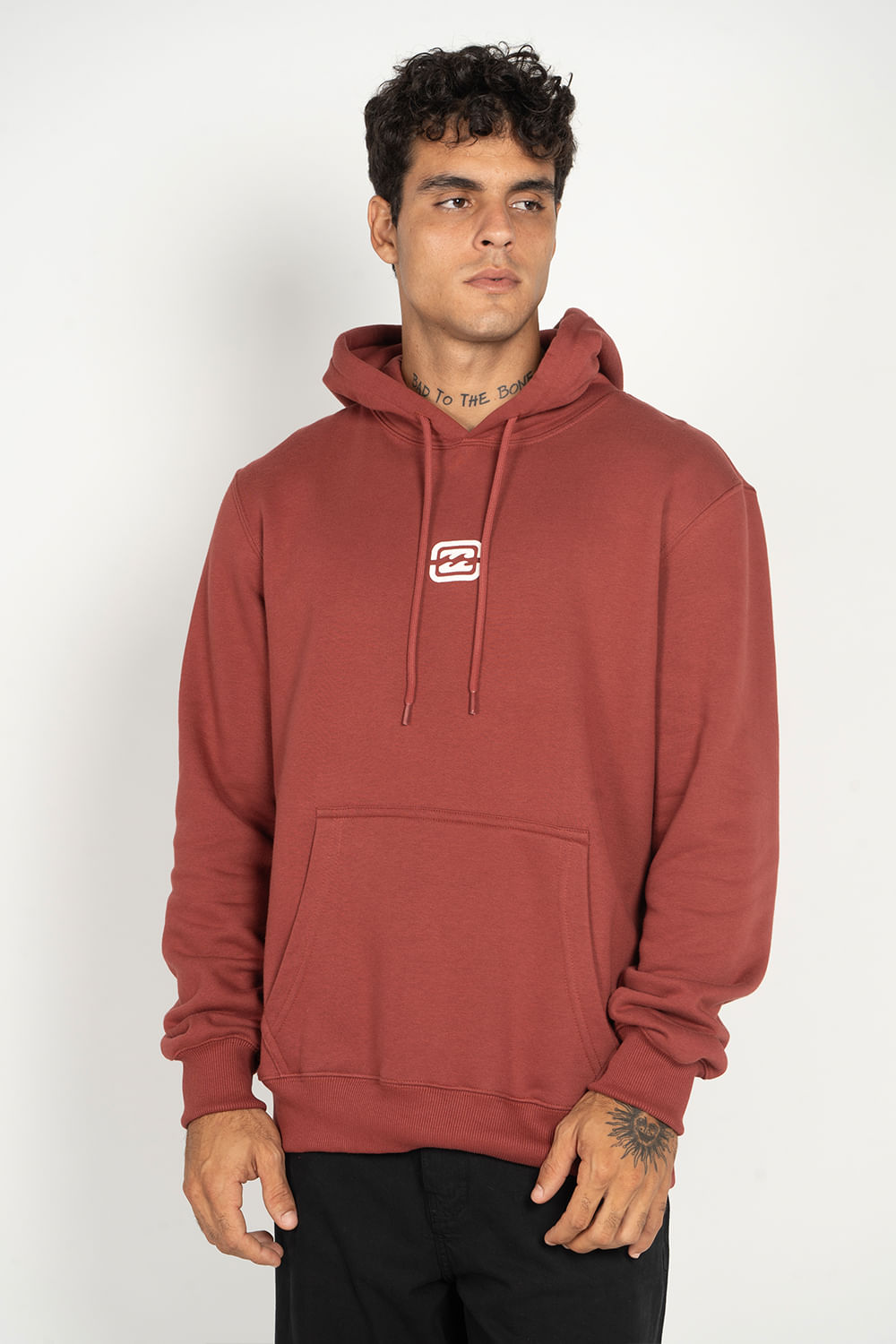 Moletom Billabong Fech Bracket Wave Vinho